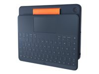 Logitech Rugged Combo 3 Touch – Tastatur, FR-Layout (FR), Blau