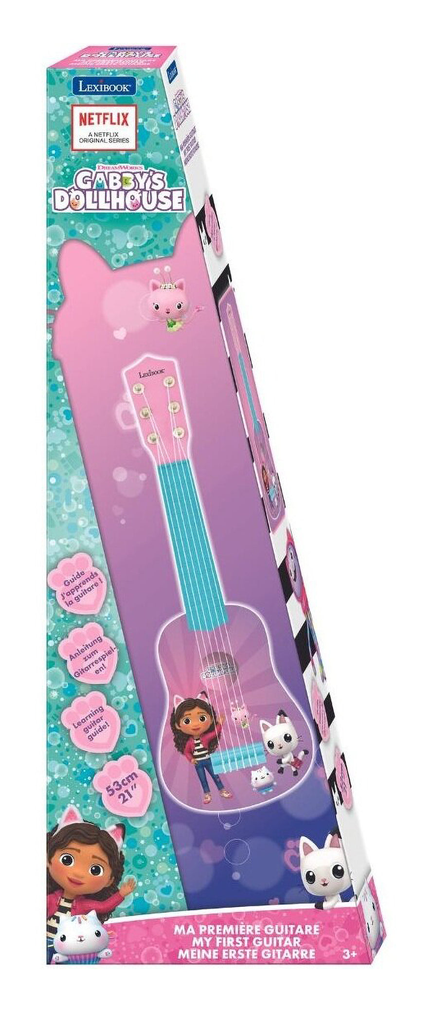 Lexibook Meine Erste Gitarre Gabby – 53 cm – ab 3 J. – Nylon, Kunststoff – mehrfarbig