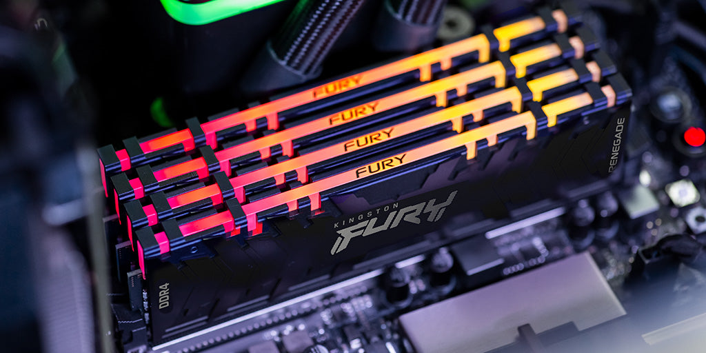 Kingston Technology Kingston FURY Renegade RGB – Arbeitsspeicher – 16 GB (2×8 GB), DDR4 4000 MT/s, CL19, 1,35 V, RGB
