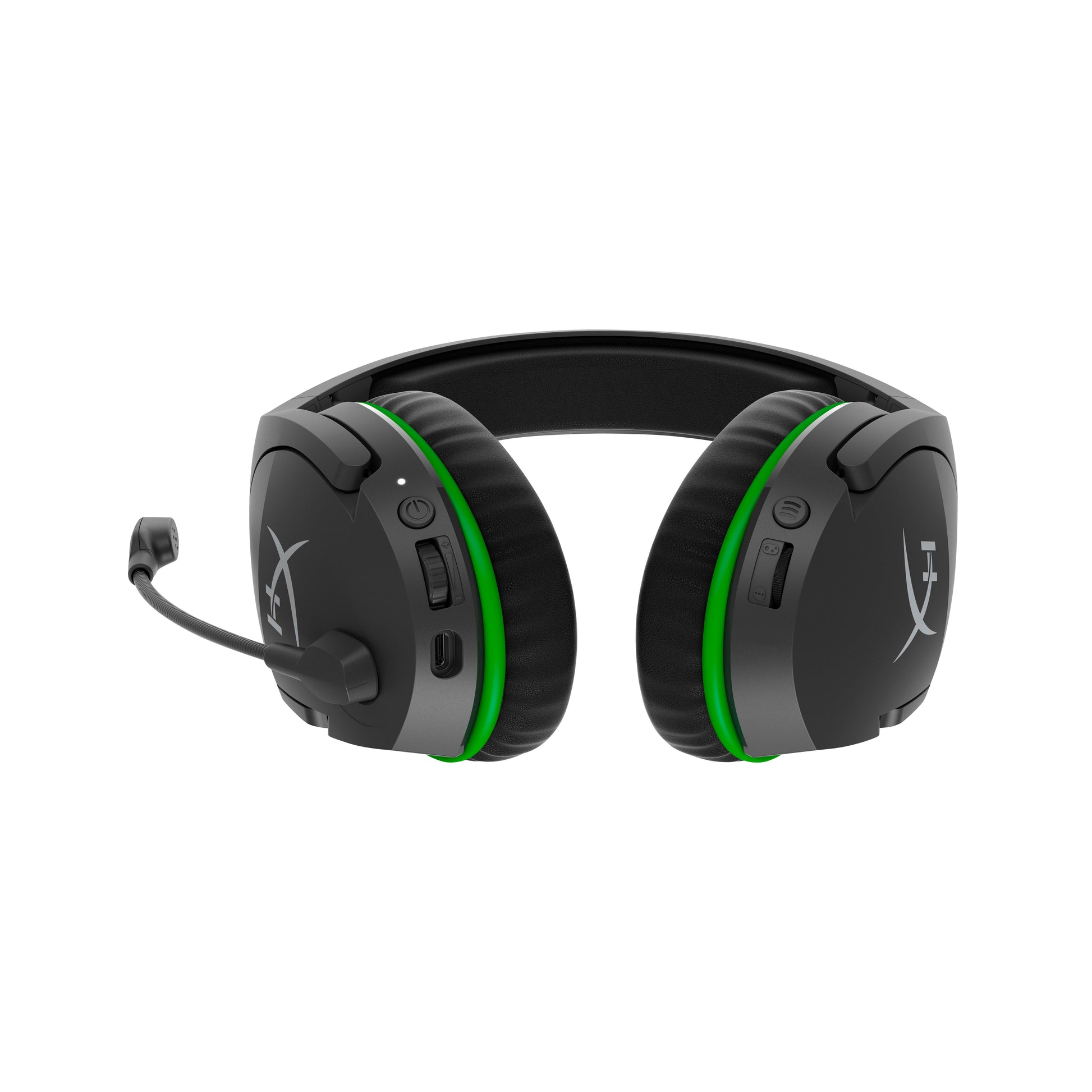 HyperX CloudX Stinger Gaming-Headset – On-Ear, Stereo, Kabel + BT, 3,5 mm Klinke, für Xbox, Schwarz/Grün