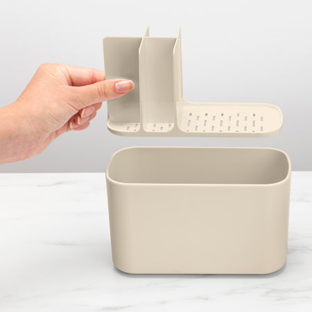 Brabantia Aufbewahrungsbox (Bad) – Kunststoff, 19,7×9,8×11 cm, freistehend, Beige
