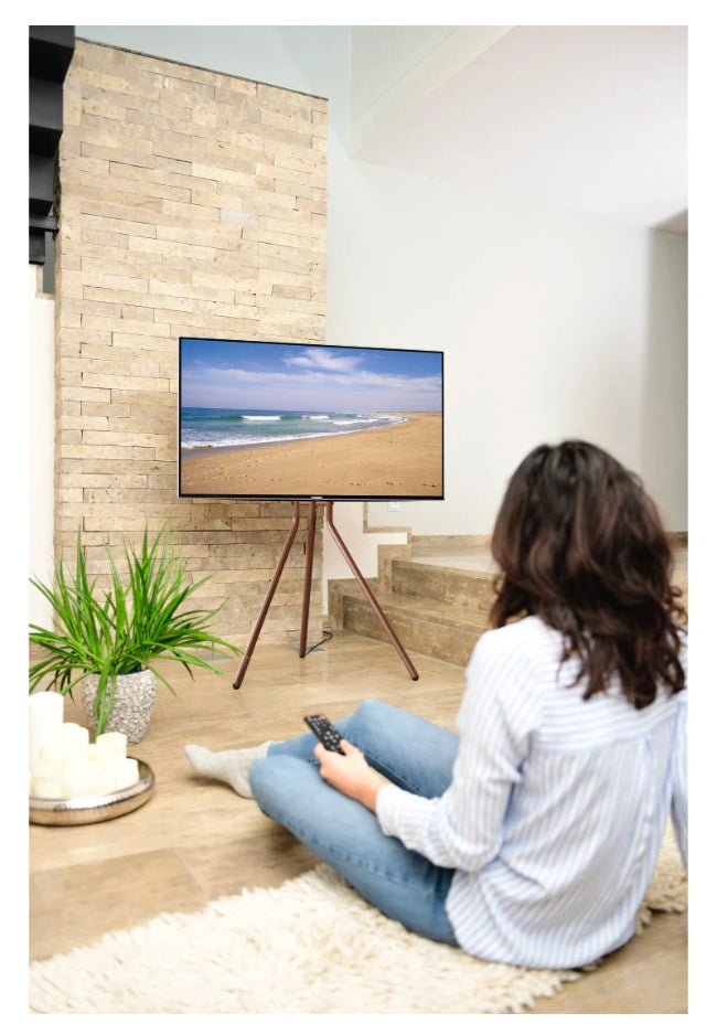 Hama Bodenständer – 37–75" – VESA 300×200–600×400 – bis 40 kg, Höhenverstellbar, Kabelführung