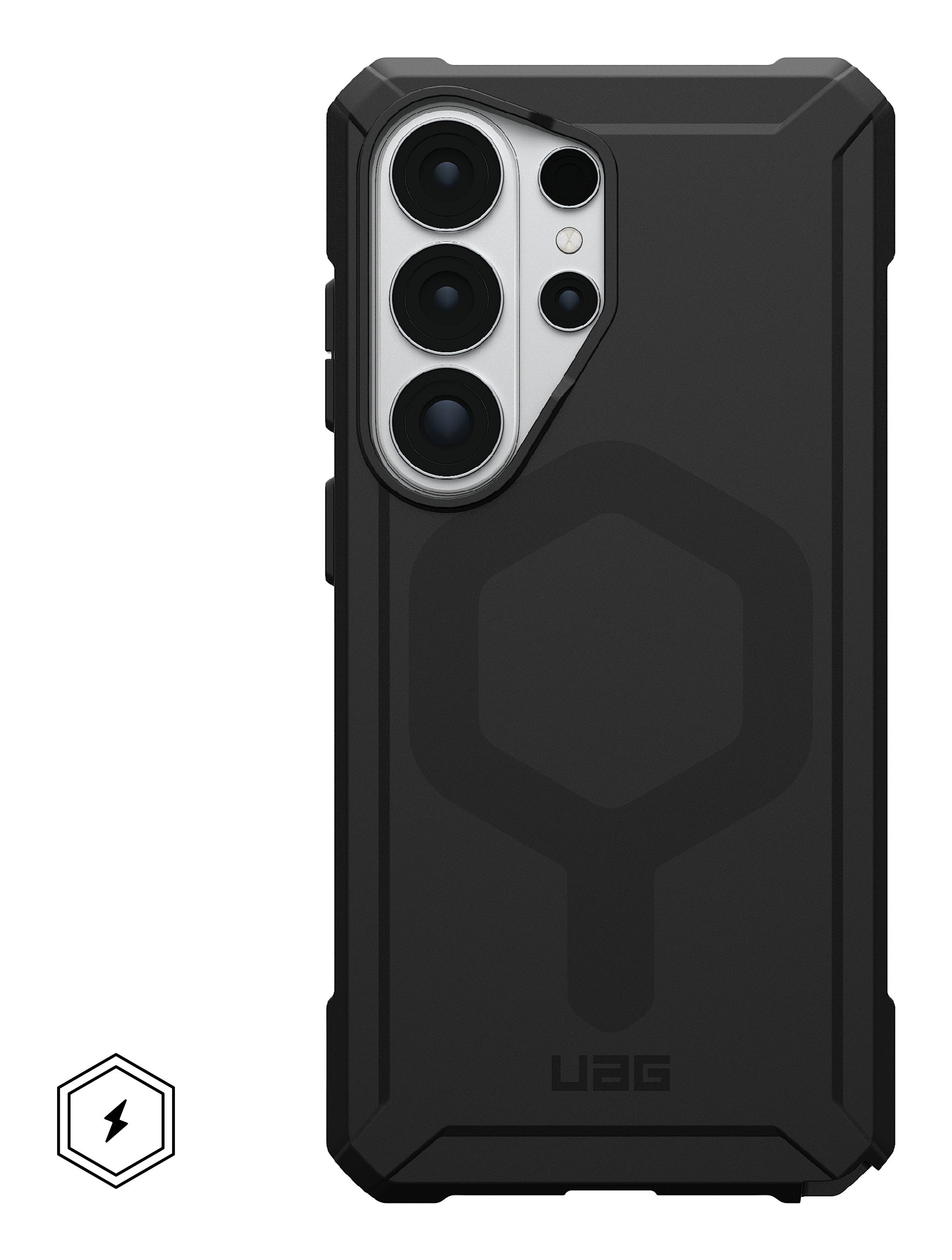 Urban Armor Gear UAG Essential Armor Backcover – für Samsung Galaxy S26 Ultra, MagSafe, PC, schwarz, bis 3,6 m Sturzsicher