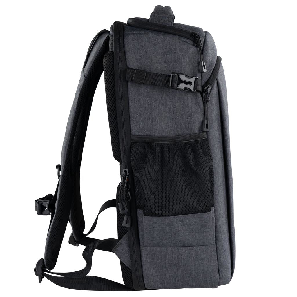 Dörr Kamerarucksack – 200 × 480 × 310 mm, 16 l – Polyester, grau, Regenhülle, Brustgurt