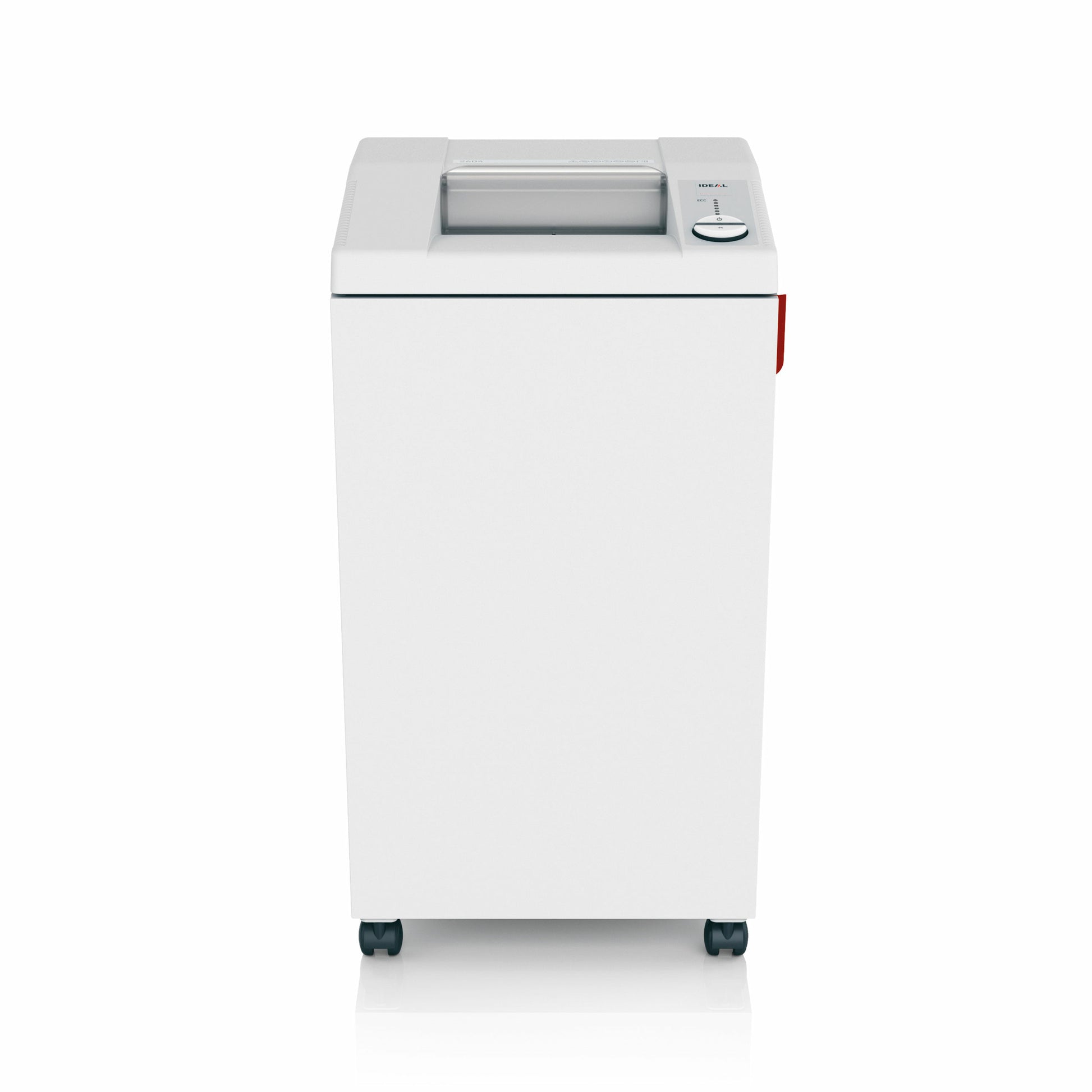 Ideal 2604/MC – Aktenvernichter, DIN P-6, Mikroschnitt 0,8 × 12 mm, 8 Blatt, 100 l, A4, mit automatischem Öler
