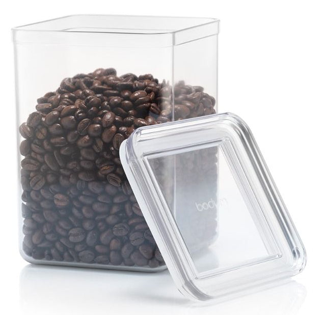 Bodum Canteen Vorratsdosen-Set – 4×1 l, 2×1,2 l, 4×0,5 l, 2×2,6 l – eckig – Kunststoff – transparent