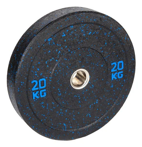 Fitcom HiTemp – Gewichtsscheibe, 20 kg, Ø 45 cm – Blau, Gummi