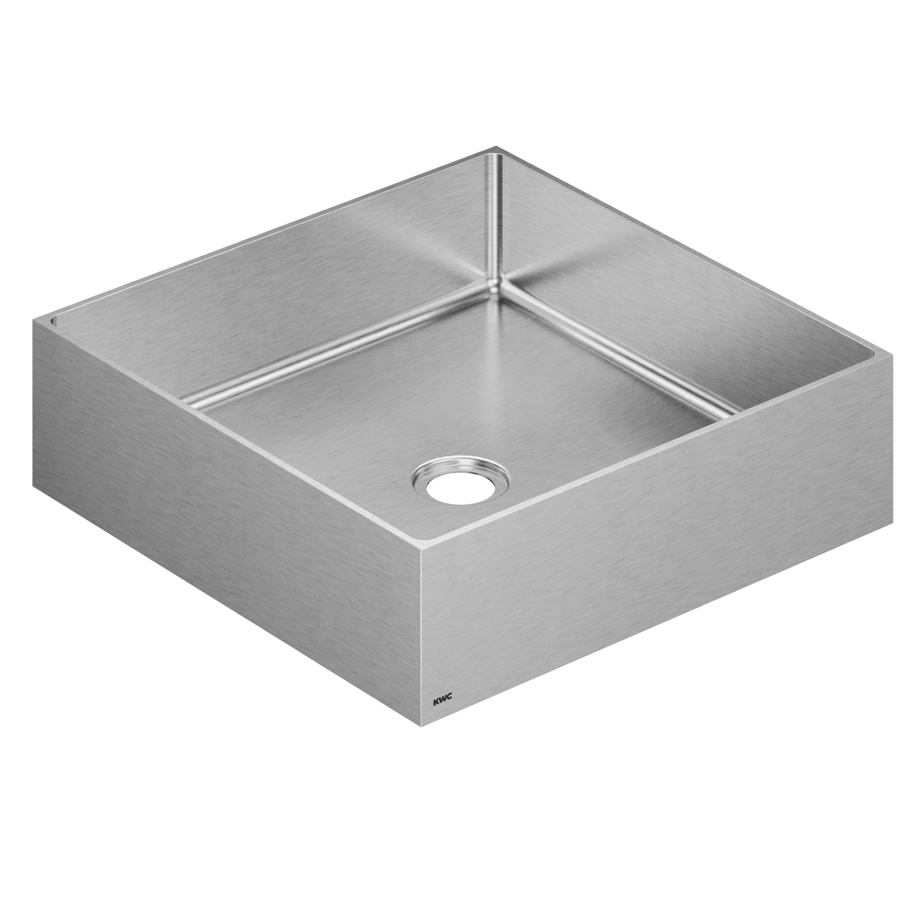 KWC Waschbecken – 400 × 400 × 110 mm, Edelstahl