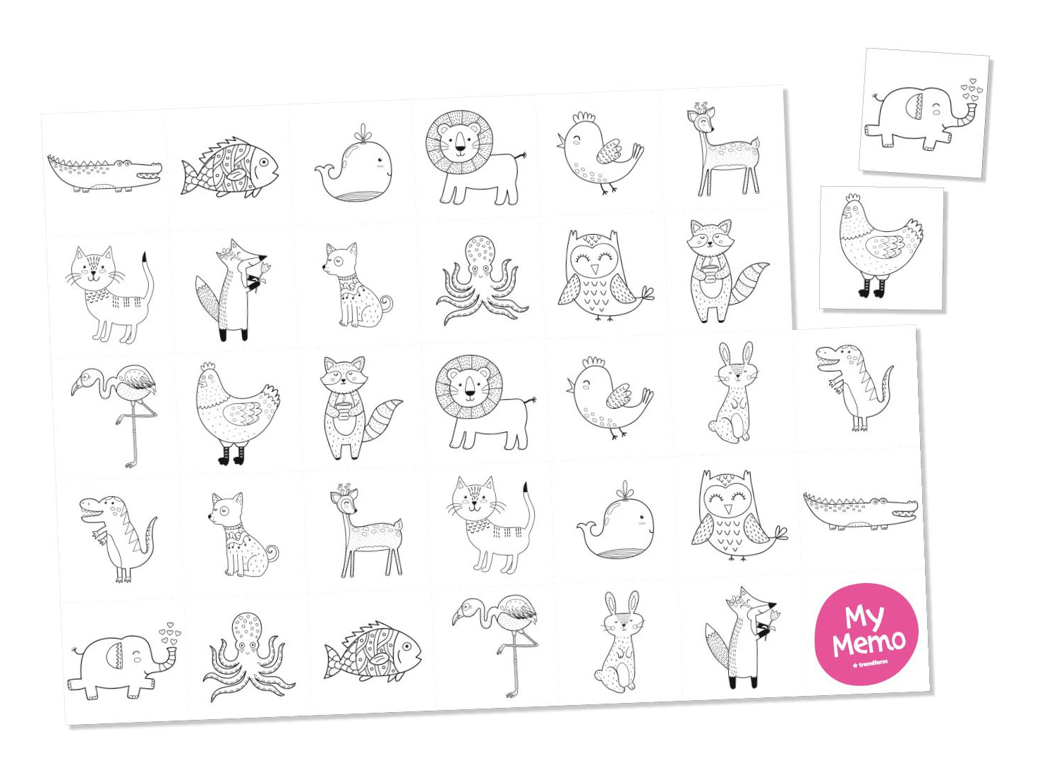 Trendform Tischset – Papier, mehrfarbig, 42 × 29,7 cm