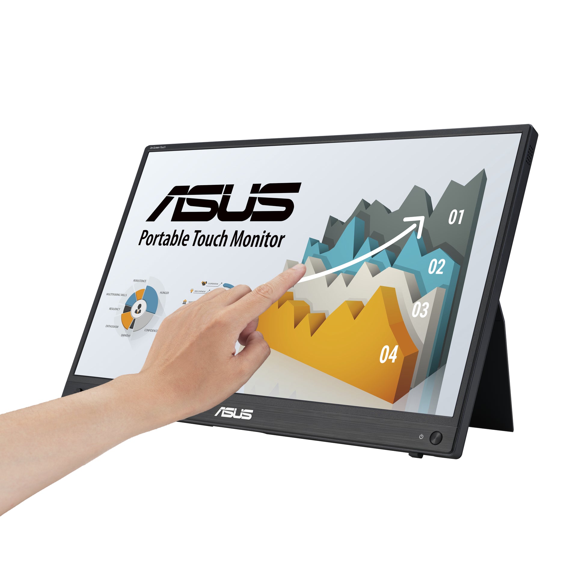 ASUS ZenScreen MB16AHT (90LM0890-B01170) – 15,6" Touch, 1920 × 1080 (Full HD), IPS