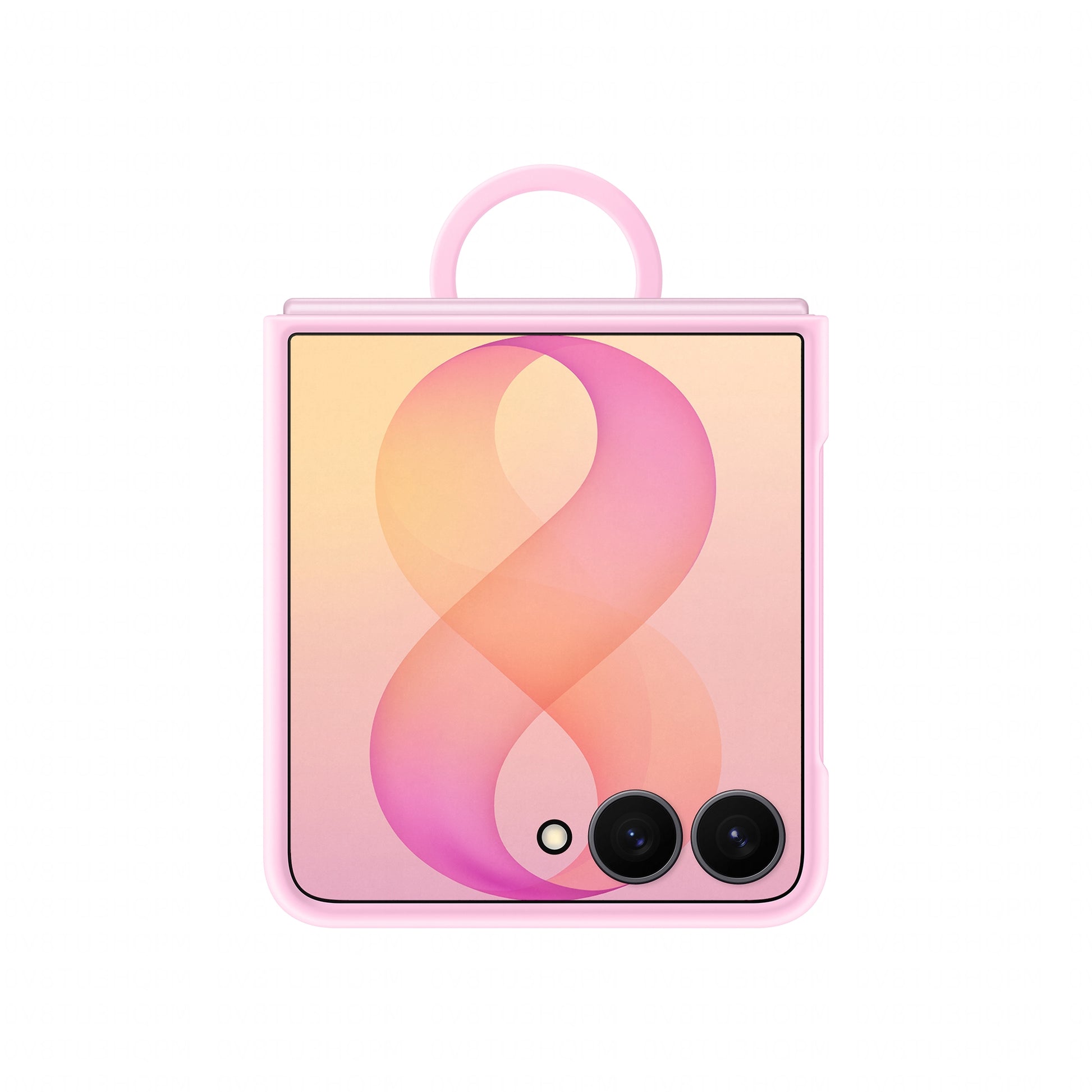 Samsung Sili Ring Backcover – für Samsung Galaxy Z Flip8, MagSafe, Silikon, Pink