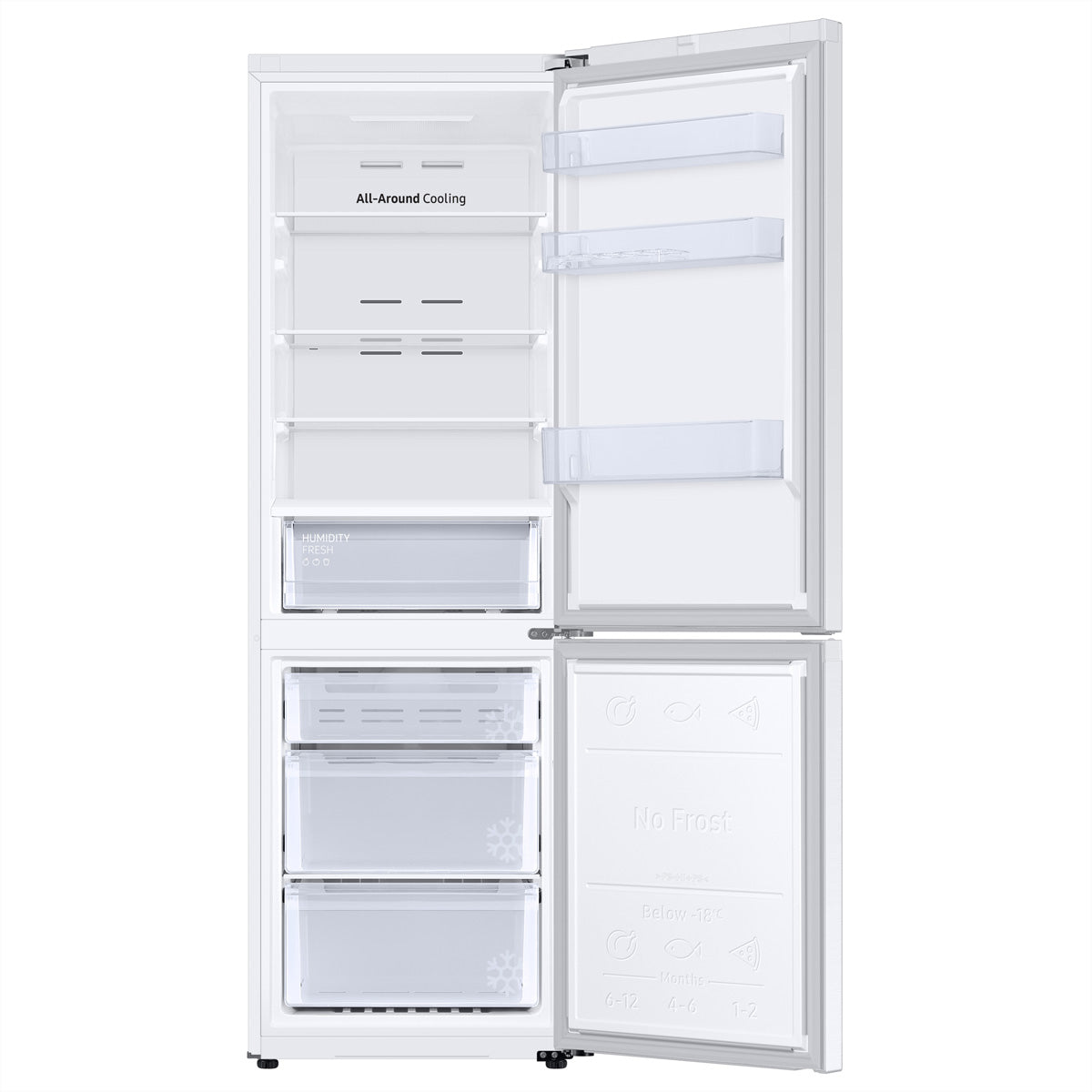 Samsung Kühl-Gefrierkombination RB7300 Bespoke – 344 l, 230 V, Kompressor, Energieeffizienzklasse D