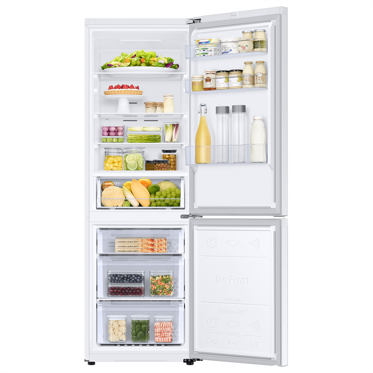 Samsung Kühl-Gefrierkombination RB7300 Bespoke – 344 l, 230 V, Kompressor, Energieeffizienzklasse D