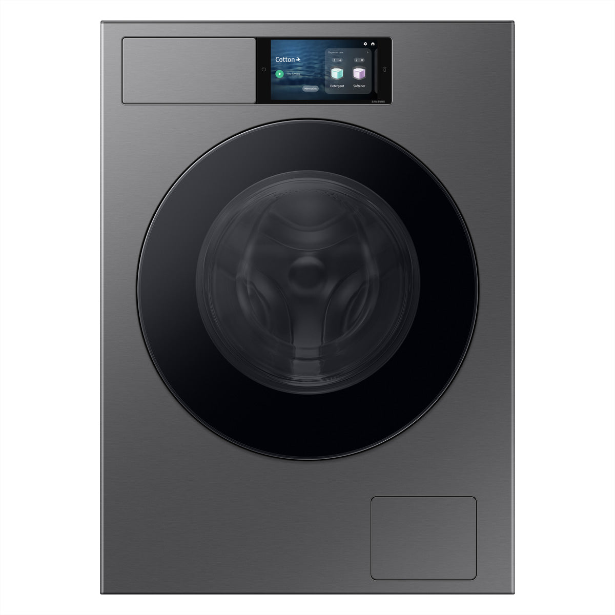 Samsung Waschmaschine 9 kg, silber, 60 × 85 × 60 cm – WF90F09C4SU5