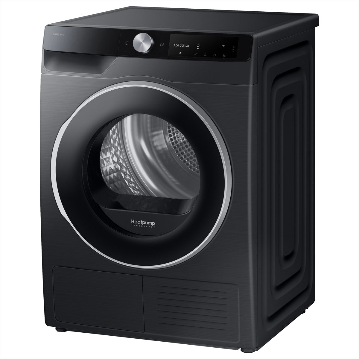Samsung Wäschetrockner DV6000 – 9 kg, Wärmepumpe, AI Dry+, A – Schwarz