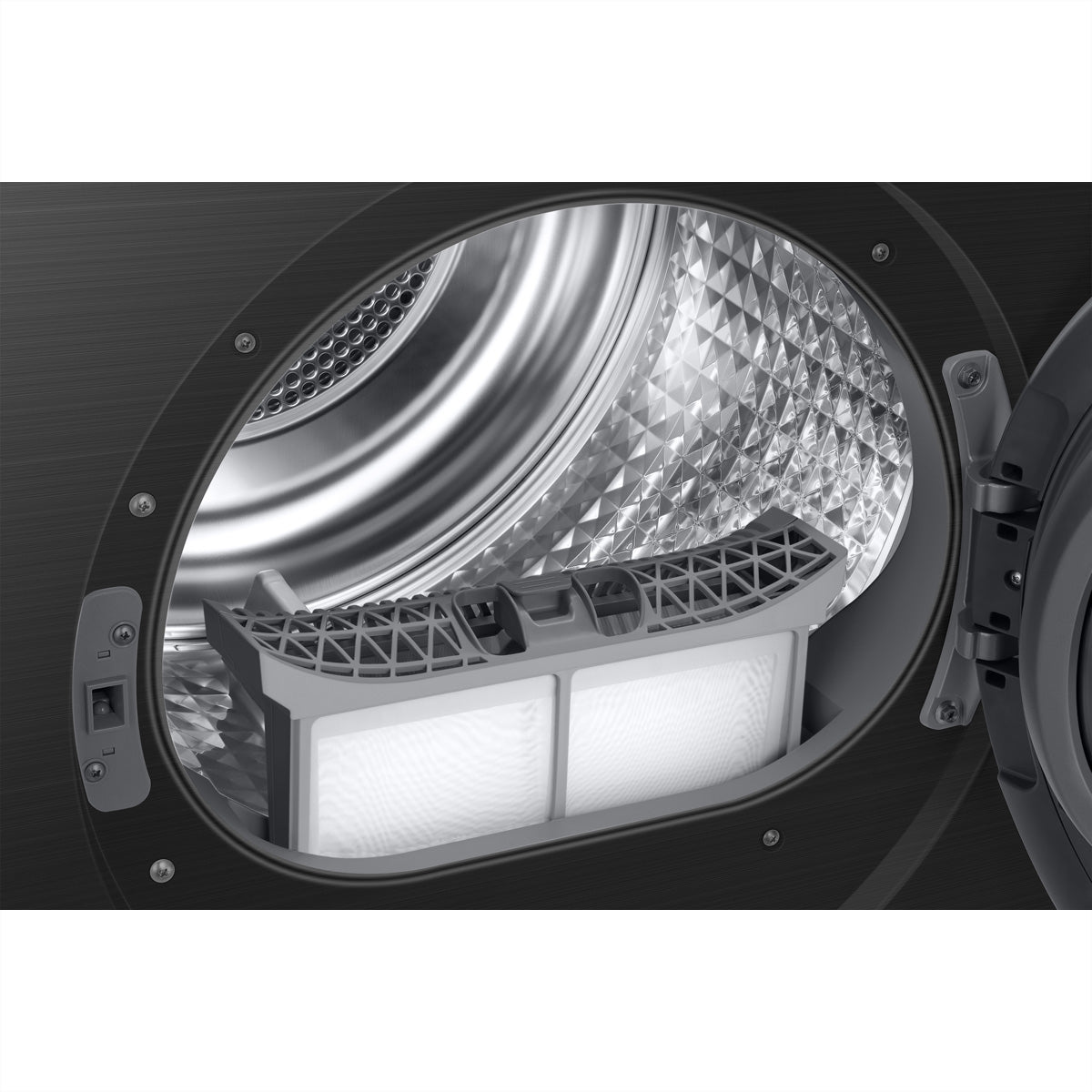 Samsung Wäschetrockner DV6000 – 9 kg, Wärmepumpe, AI Dry+, A – Schwarz