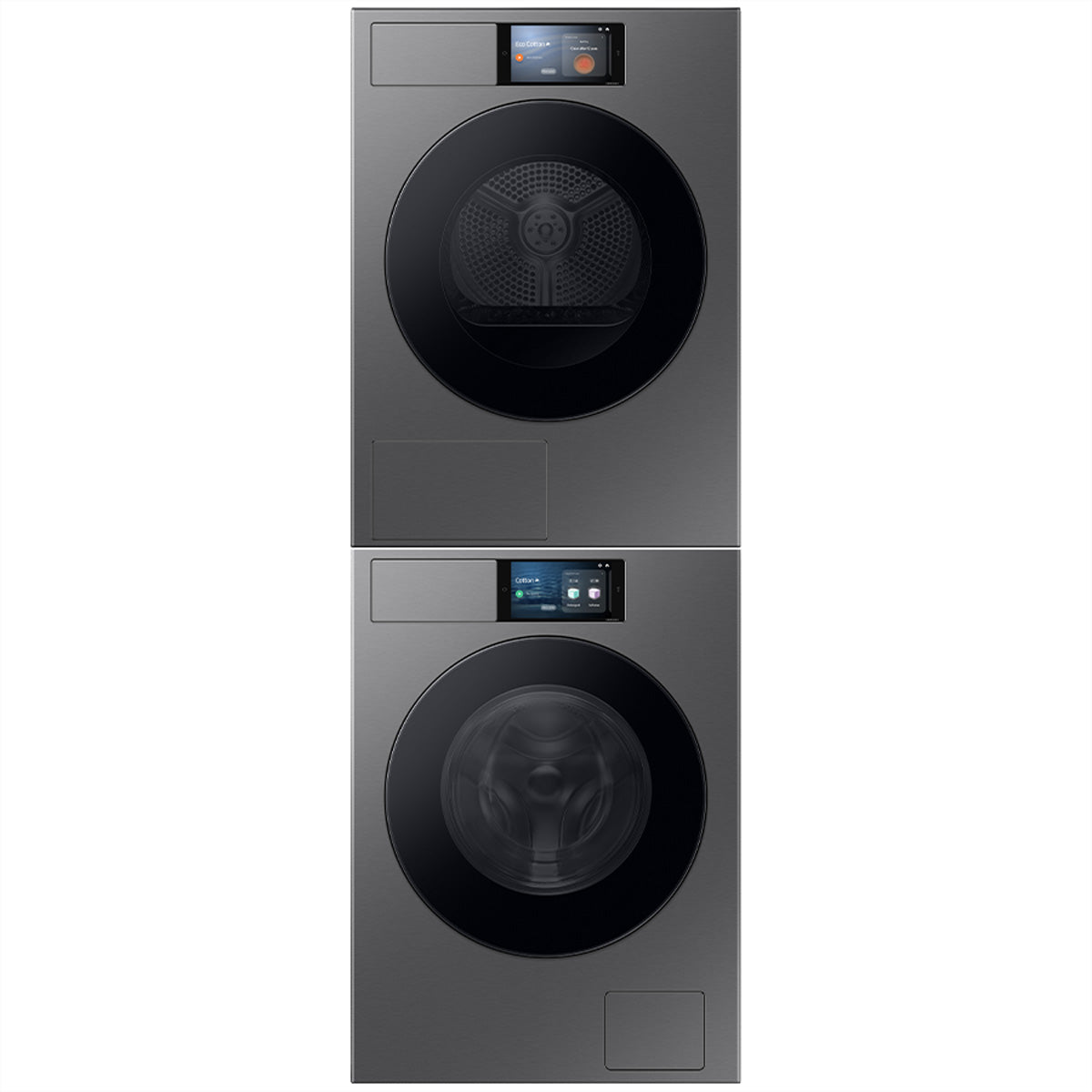 Samsung Waschturm WF90F09C4SU5_DV90F09F4SU5_SKK-ZSD – 9 kg/9 kg, Wärmepumpentrockner – schwarz
