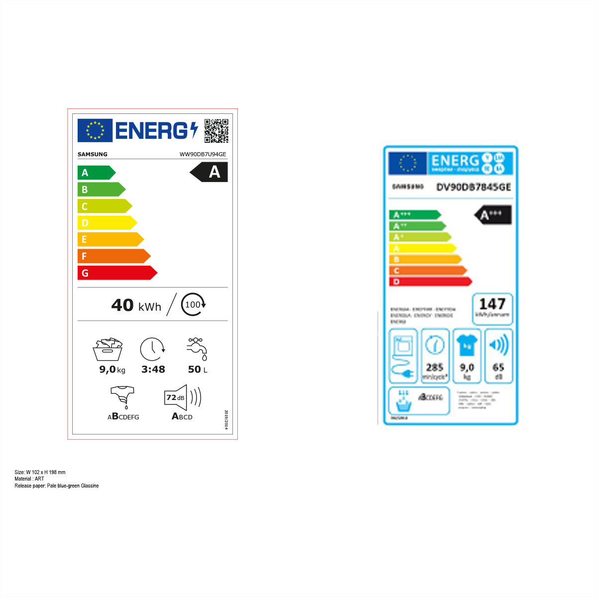 Samsung Waschturm WW90DB7U94GEU5_DV90DB7845GEU5_SKK-SSW – weiss, Metall, 60 × 168 × 58 cm, 9 kg/9 kg