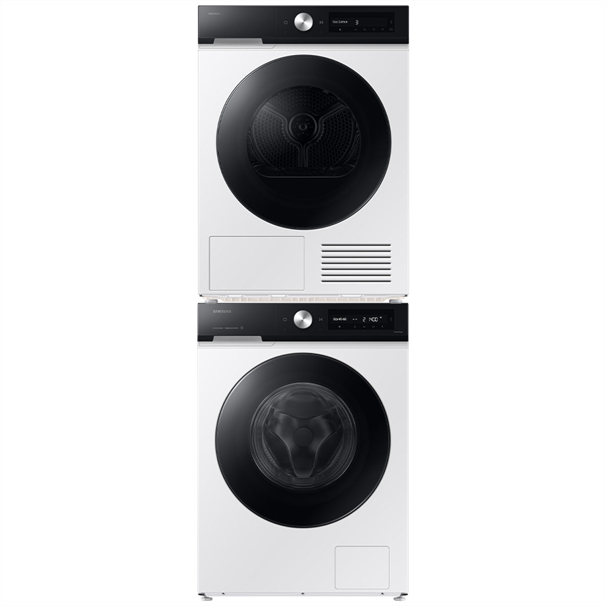 Samsung Waschturm WW90DB7U94GEU5_DV90DB7845GEU5_SKK-SSW – weiss, Metall, 60 × 168 × 58 cm, 9 kg/9 kg