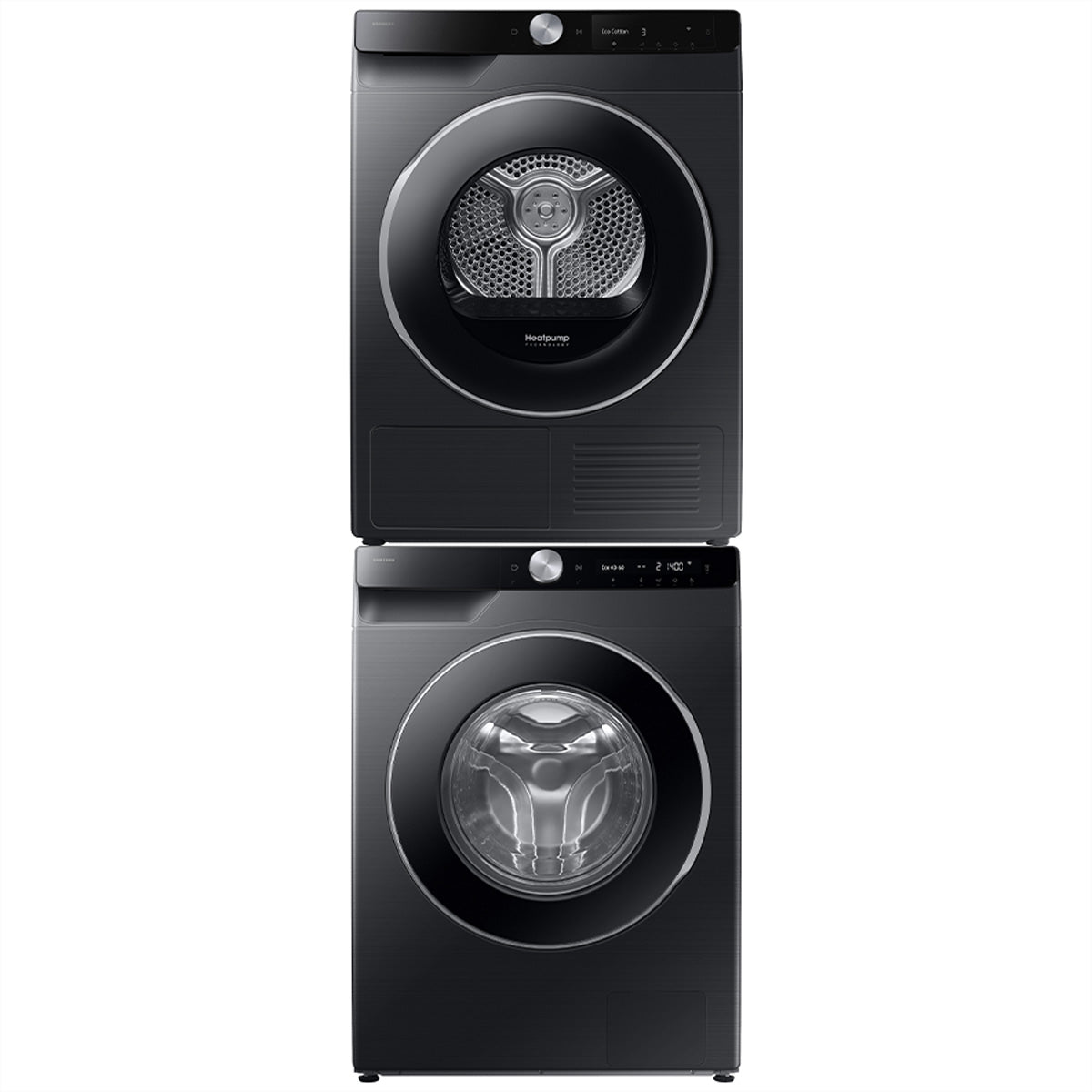 Samsung Waschturm WW6000/DV6000 – 168 × 60 × 58 cm, schwarz, 9/9 kg, smart home-kompatibel