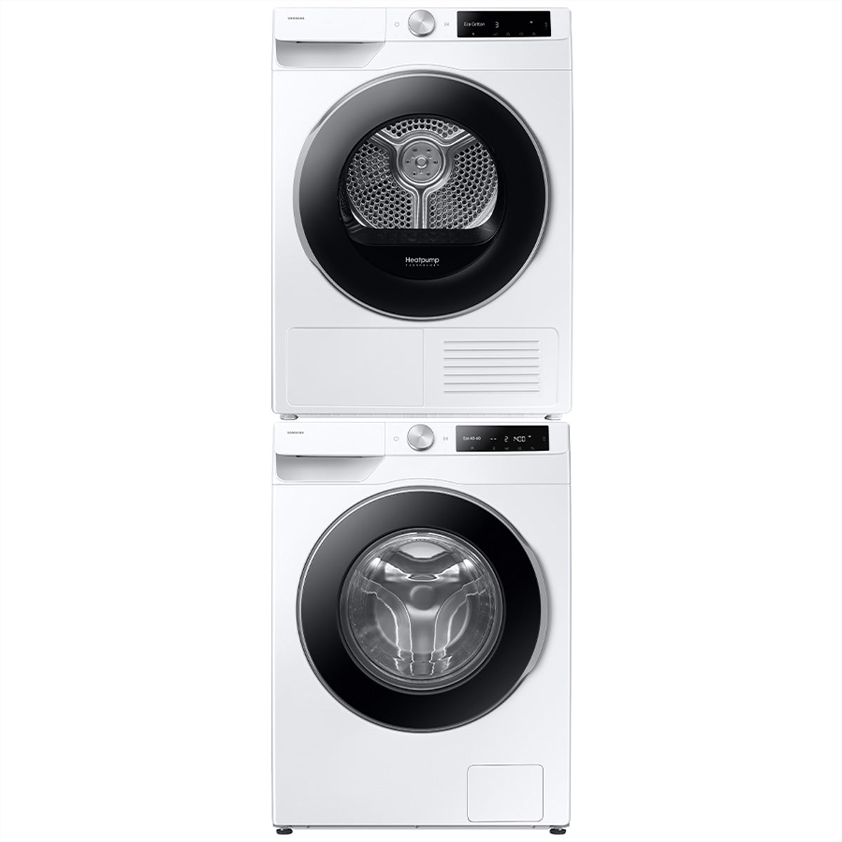 Samsung Waschturm WW90DG6U25LEU5_DV90DG6845LEU5 – weiss, Metall, 60 × 168 × 58 cm, 9 kg/9 kg