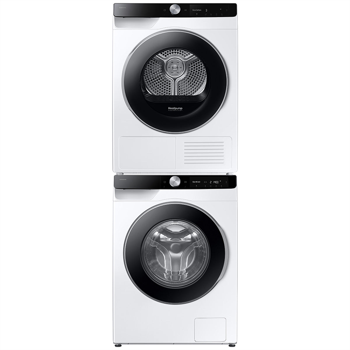 Samsung Waschturm WW90DG6U85LKU5_DV90DG6845LKU5_SKK-DF – 9 kg/9 kg, Wärmepumpe – Schwarz