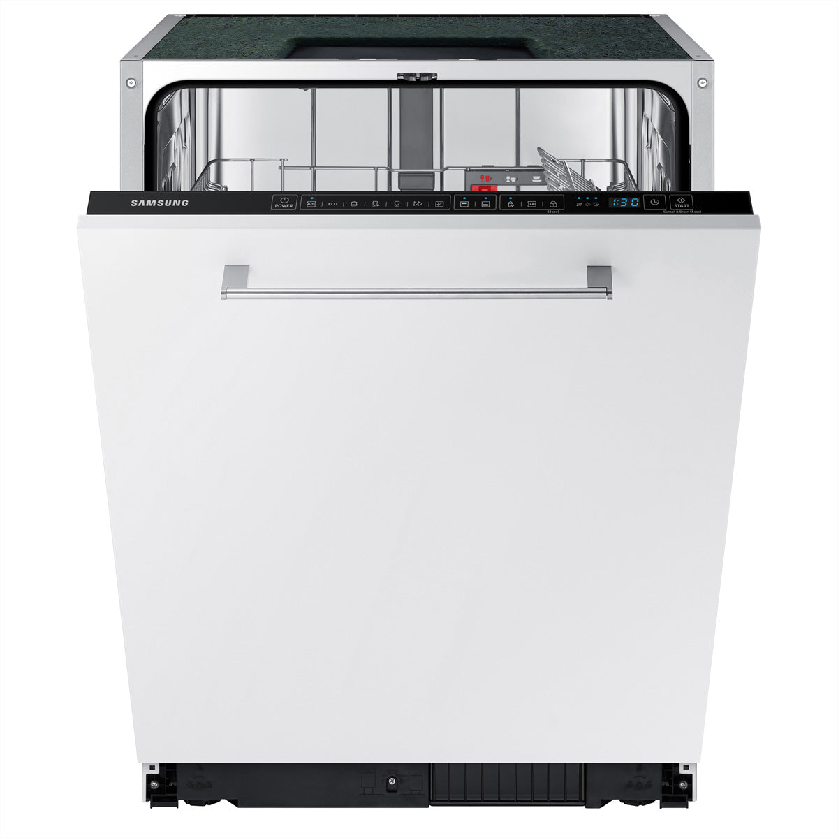 Samsung Vollintegrierter Geschirrspüler DW6500 – 13 Maßgedecke, 44 dB, Energieklasse D – Silber