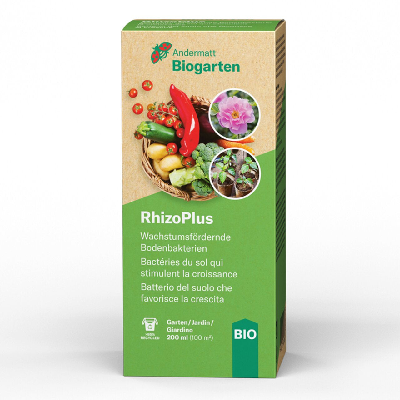 Andermatt Biogarten RhizoPlus Garten Holzwurmschutz – 200 ml – für Gemüse, Zimmerpflanzen, Kräuter