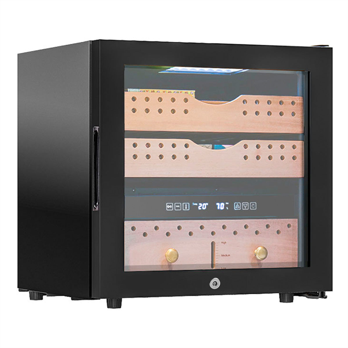 La Sommelière Zigarren-Humidor CIG260 – 32 l, Energieeffizienzklasse E, 37 dB, Schwarz