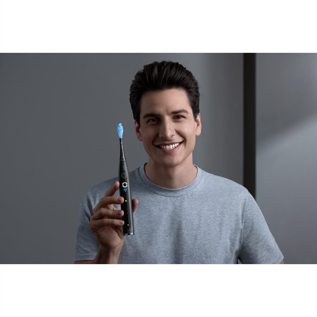 Oclean Schallzahnbürste X Pro 20 – 3 Bürstenköpfe, Schwarz