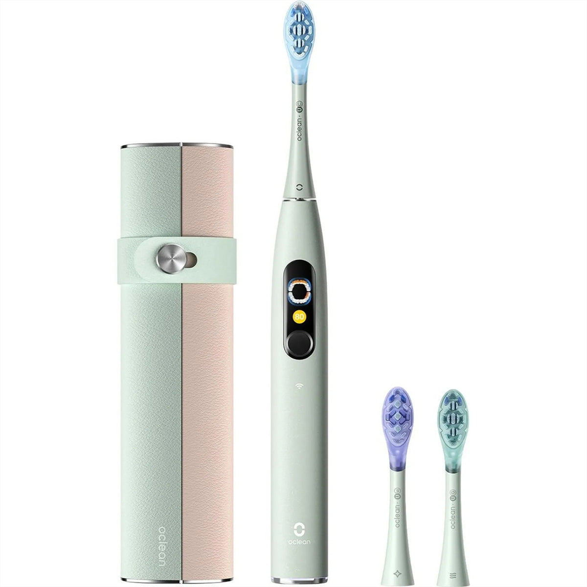 Oclean Schallzahnbürste X Ultra 20 – 84'000 Bewegungen/min, 40 Tage Akku, 3 Bürstenköpfe, Grün