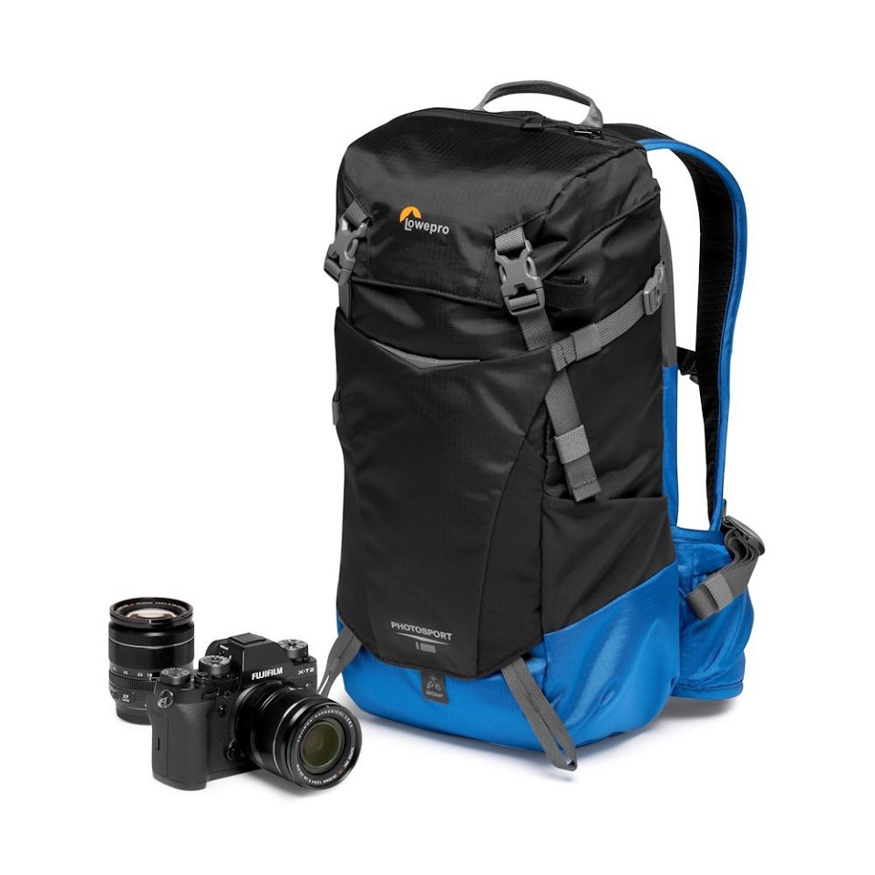 Lowepro PhotoSport BP 15L AW III Kamerarucksack – 15 l, herausnehmbares Kamerafach – Blau/Grau