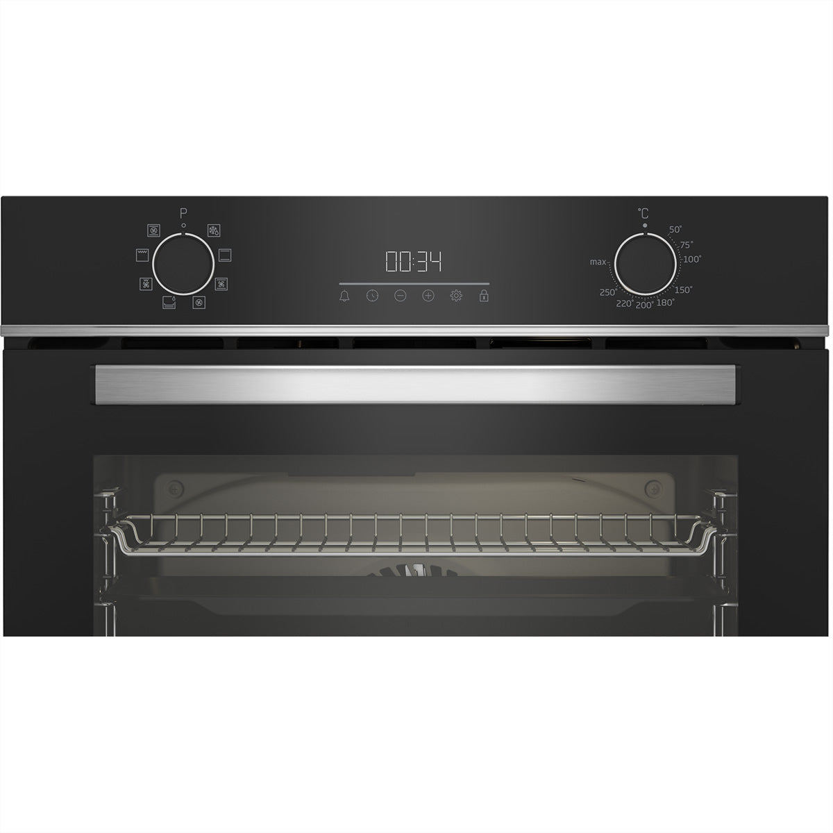Beko Einbau-Backofen BBIM14300BCCH – 72 l, Umluft, 2600 W – Chrom