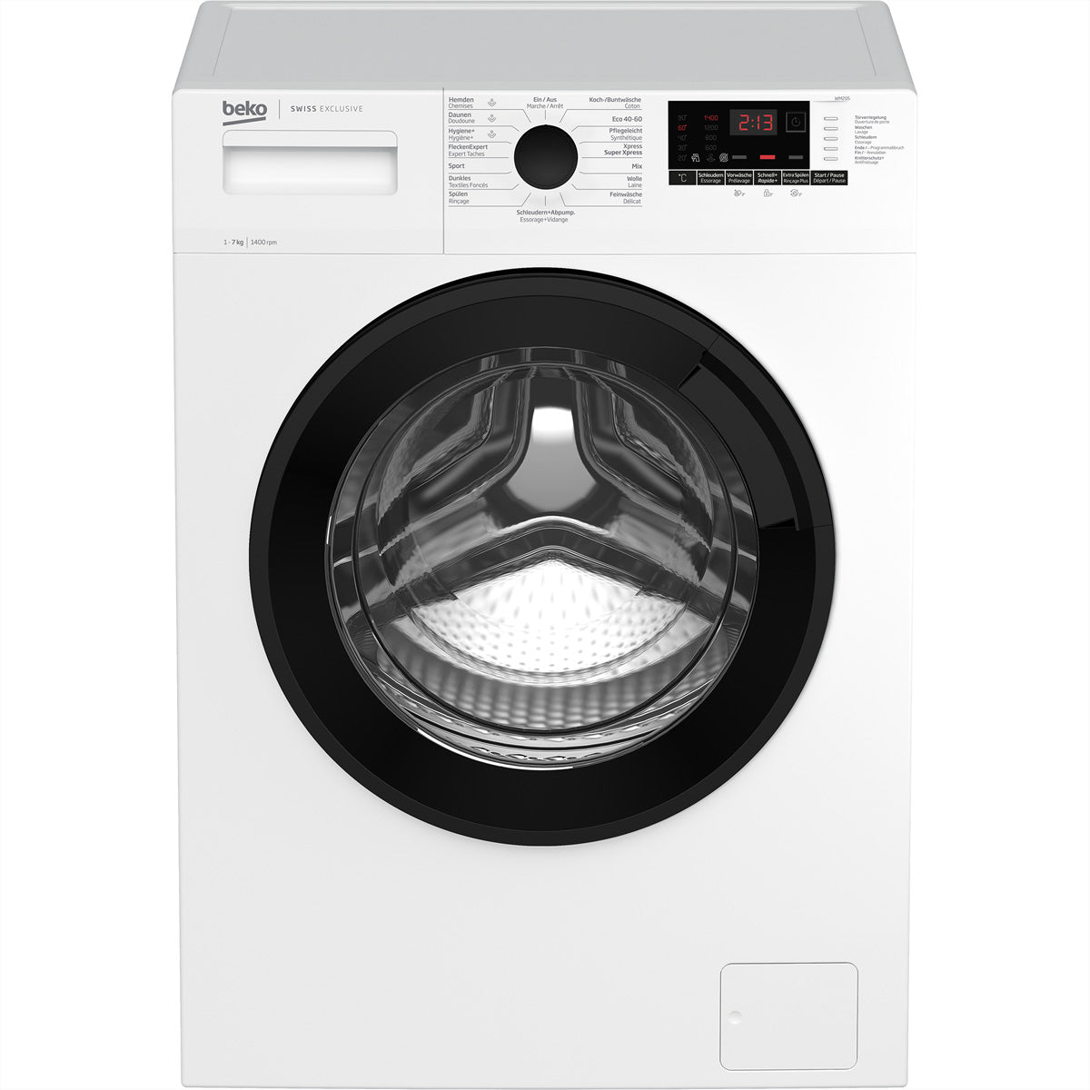 Beko Waschmaschine WM207 – 7 kg, 1351 U/min, Energieeffizienzklasse A – weiss
