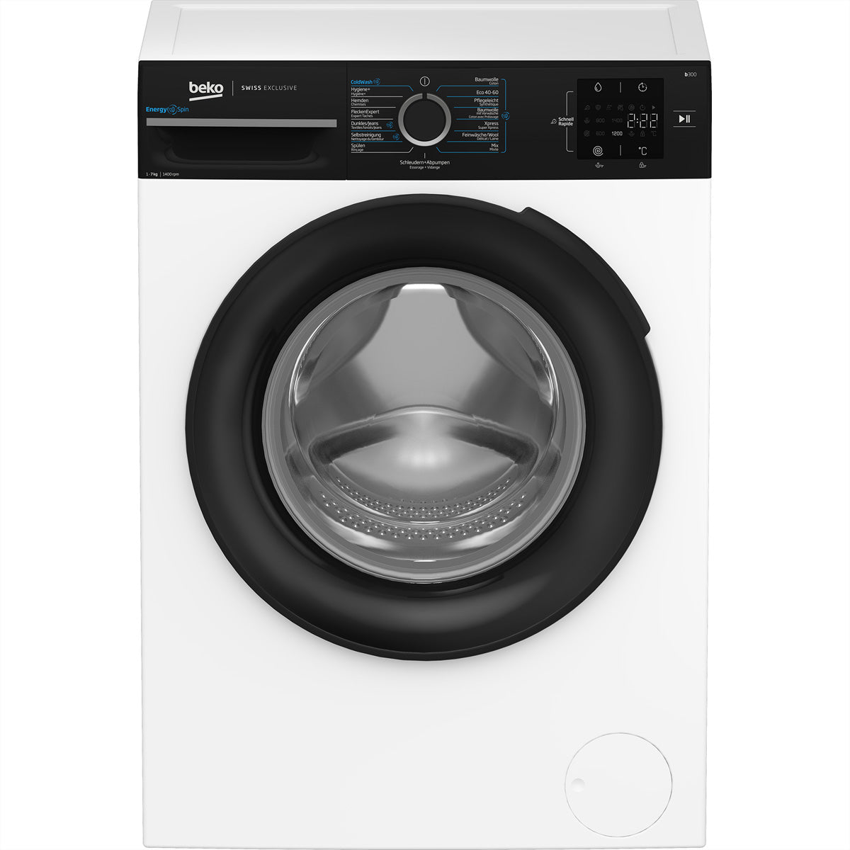 Beko Waschmaschine WM207 – 7 kg, 1351 U/min, Energieeffizienzklasse A – weiss