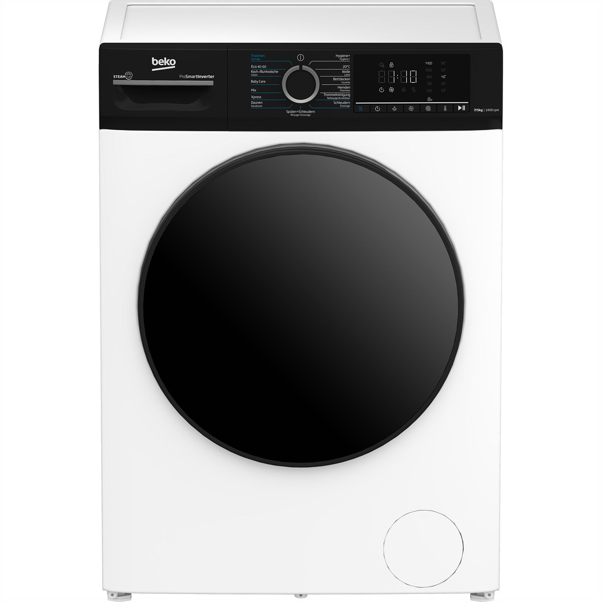 Beko Waschtrockner WTS210 – 7 kg Waschen, 5 kg Trocknen, 1'400 U/min – weiss