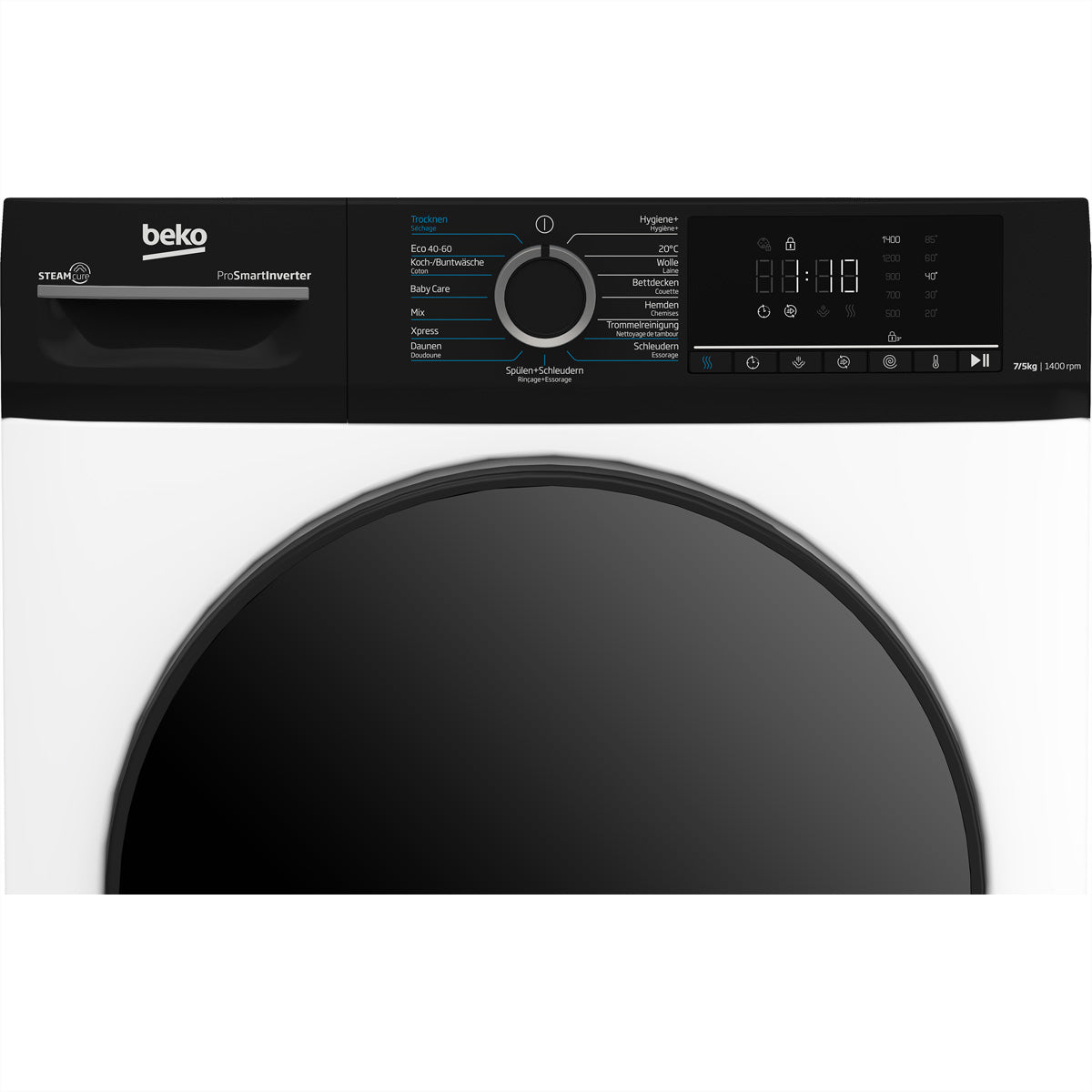 Beko Waschtrockner WTS210 – 7 kg Waschen, 5 kg Trocknen, 1'400 U/min – weiss