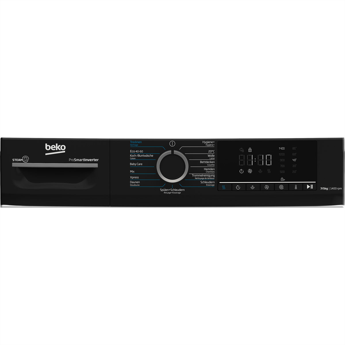 Beko Waschtrockner WTS210 – 7 kg Waschen, 5 kg Trocknen, 1'400 U/min – weiss