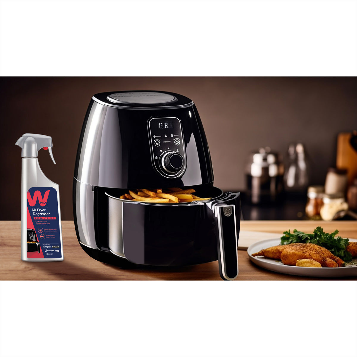Beko Heissluftfritteuse AF 4000 – 7,6 kg, Timer, 1750 W – Schwarz