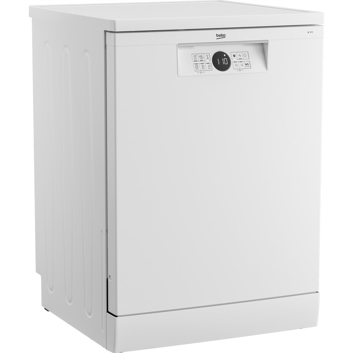 Beko Geschirrspüler FG6300 – 60 cm, freistehend, 46 dB, Energieklasse C – silber