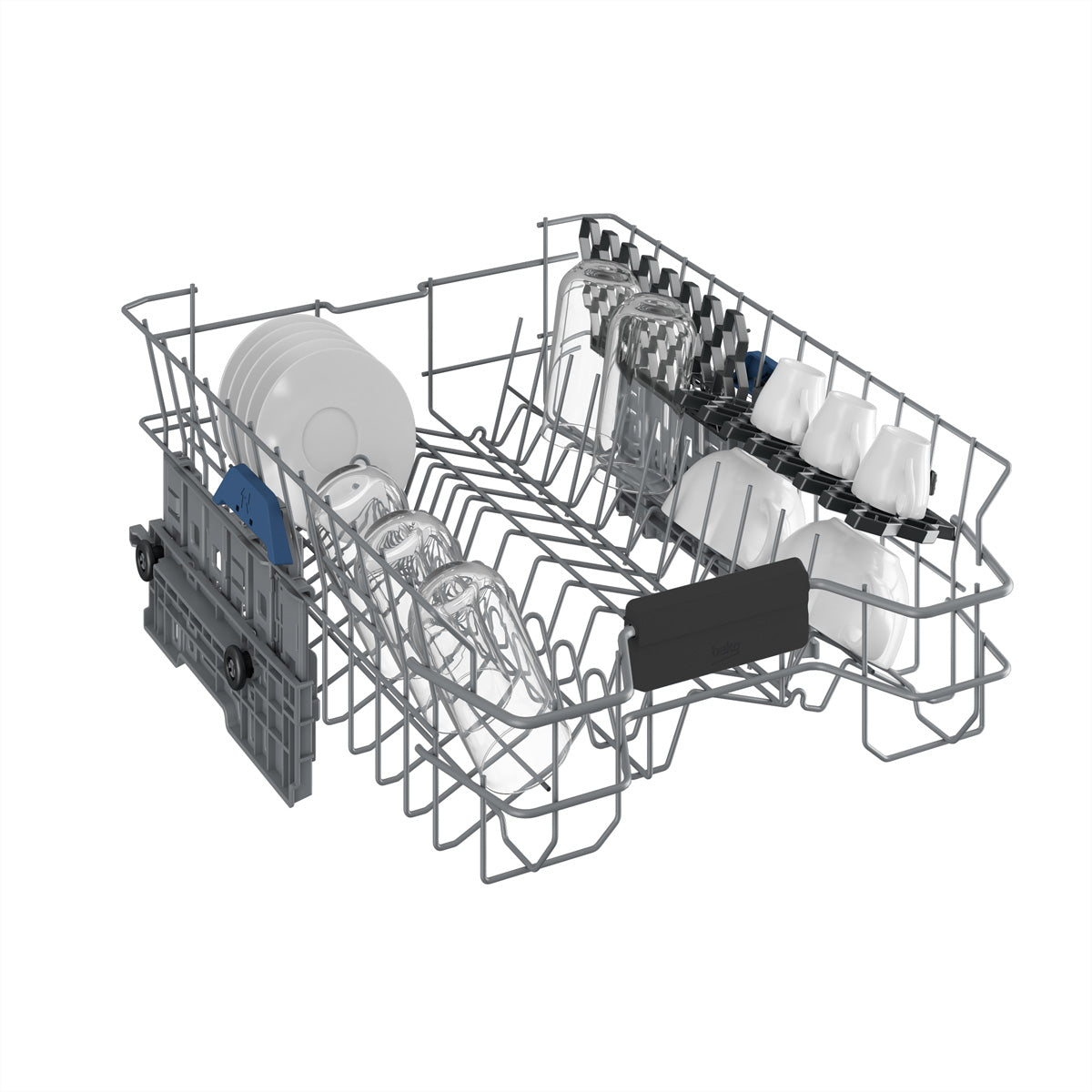 Beko Einbau-Geschirrspüler EGV4540 – 45 cm, 9 Massgedecke, 11,5 l/Spülgang, 46 dB(A), Energieklasse D – Weiss