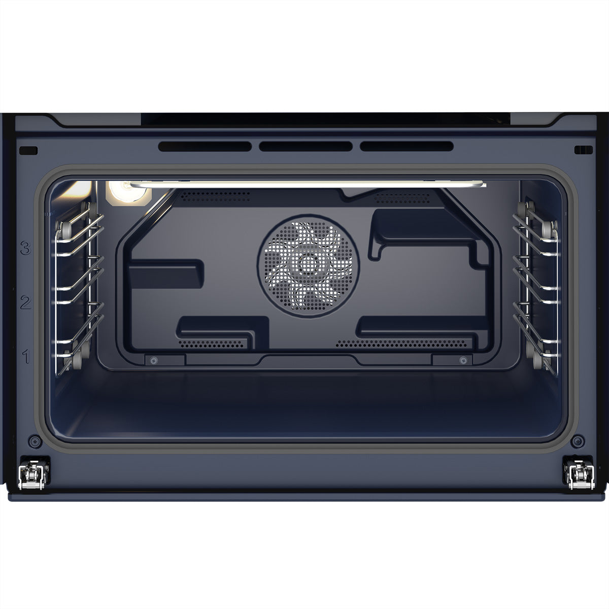 Grundig Einbau-Mikrowelle GEKW12300B – 48 l, Grill & Heissluft – Schwarz