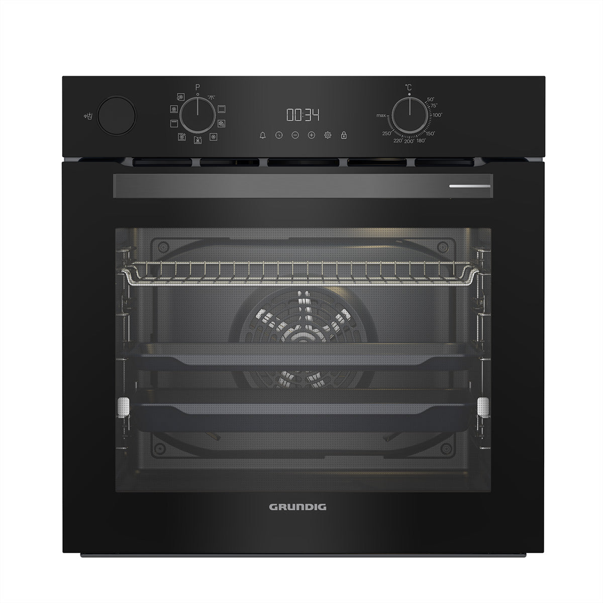 Grundig Einbau-Backofen GEBD12300B – 72 l, A+