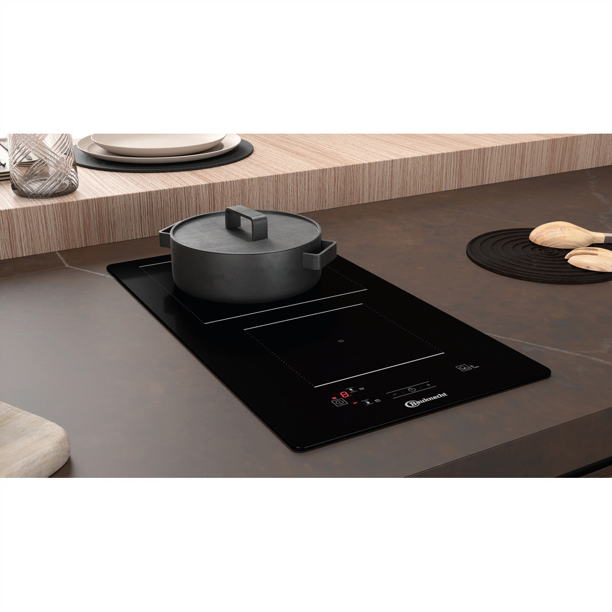 Bauknecht Einbau-Kochfeld BQ 2530S NE – 27,5 cm, 2 Kochzonen, Induktion – Schwarz
