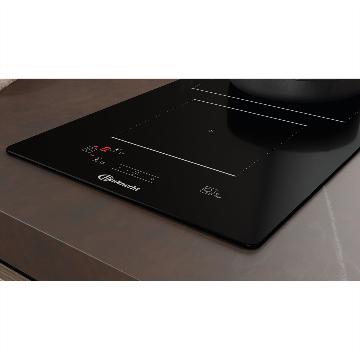 Bauknecht Einbau-Kochfeld BQ 2530S NE – 27,5 cm, 2 Kochzonen, Induktion – Schwarz