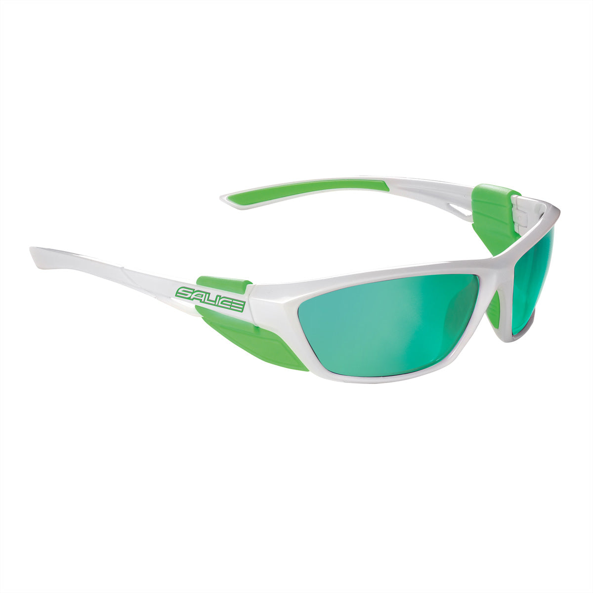 Salice Occhiali Schutzbrille 010RW – Grüne Gläser, kratzfest, 100 % UV-Schutz