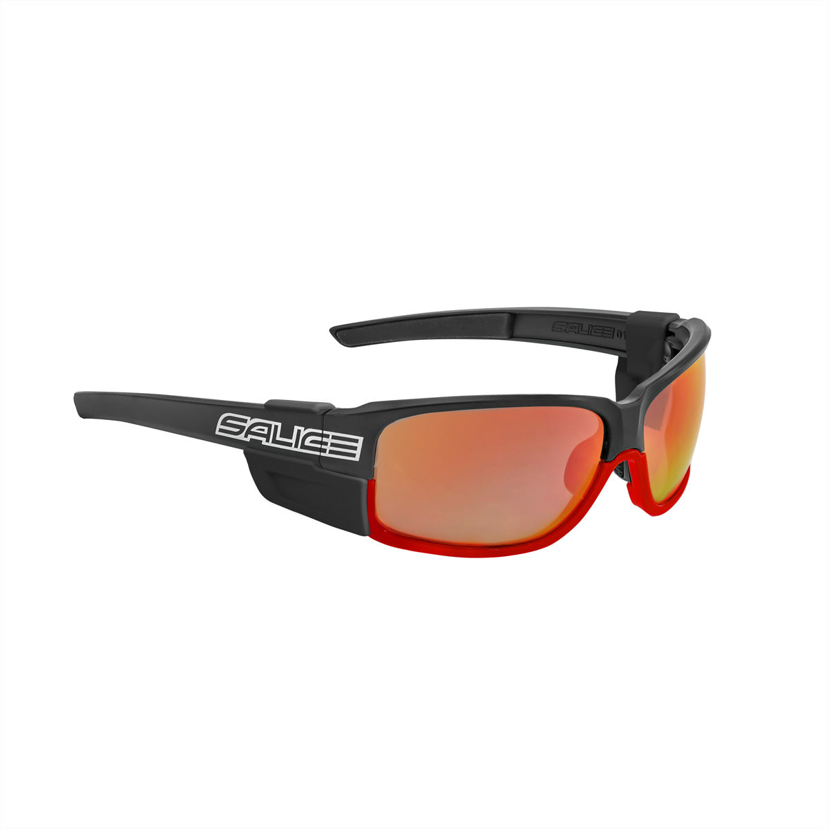 Salice Occhiali Schutzbrille 015RW – Rote Gläser, kratzfest, 100 % UV-Schutz