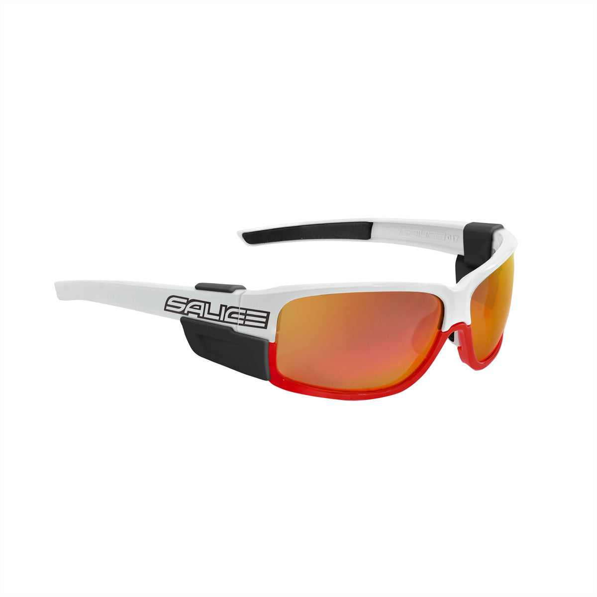 Salice Occhiali Schutzbrille 015RW – Rote Gläser, kratzfest, 100 % UV-Schutz