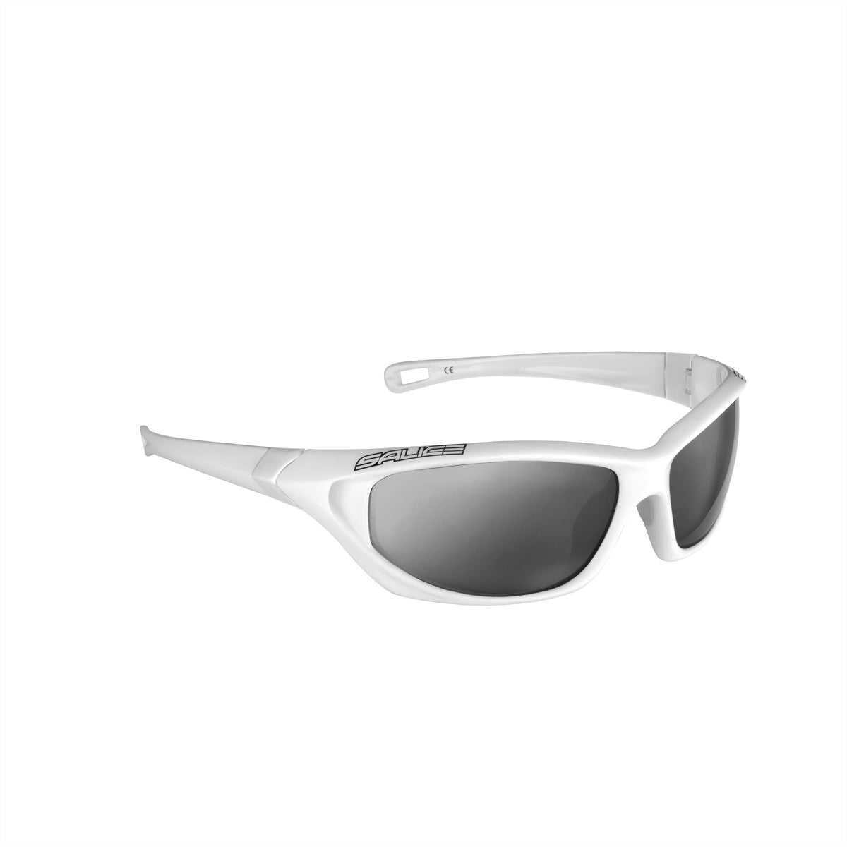 Salice Occhiali Schutzbrille Fixer 342RW – Schwarze Gläser, 100 % UV-Schutz, Weisser Rahmen