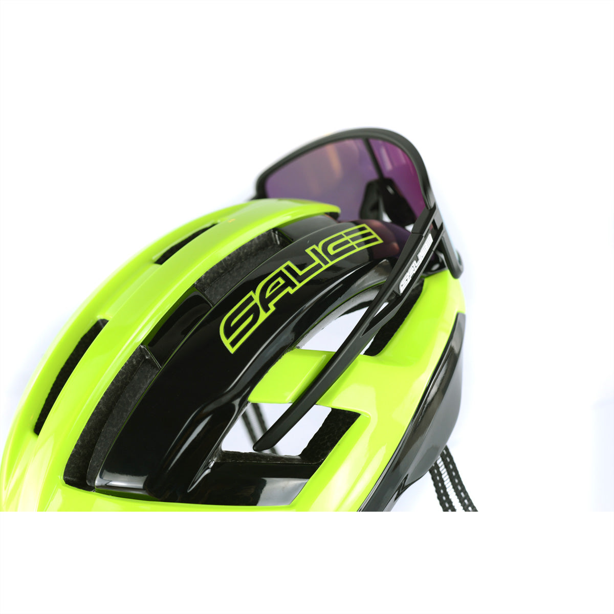 Salice occhiali Salice – Schutzhelm Gavia – Schwarz, S (51–58 cm), Beleuchtung, 15 Lüftungsöffnungen